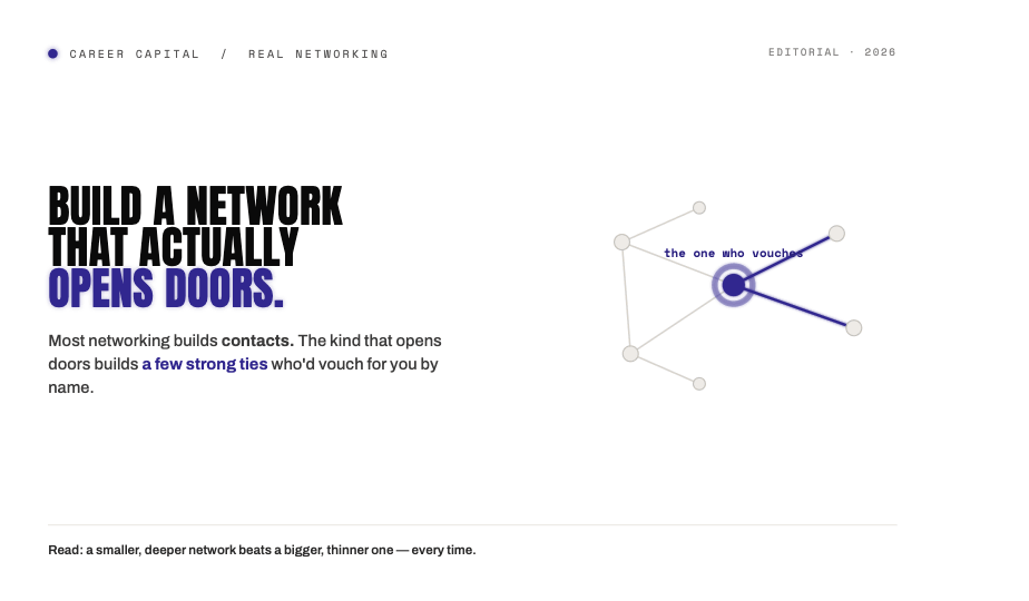 How to Build a Professional Network That Actually Opens Doors