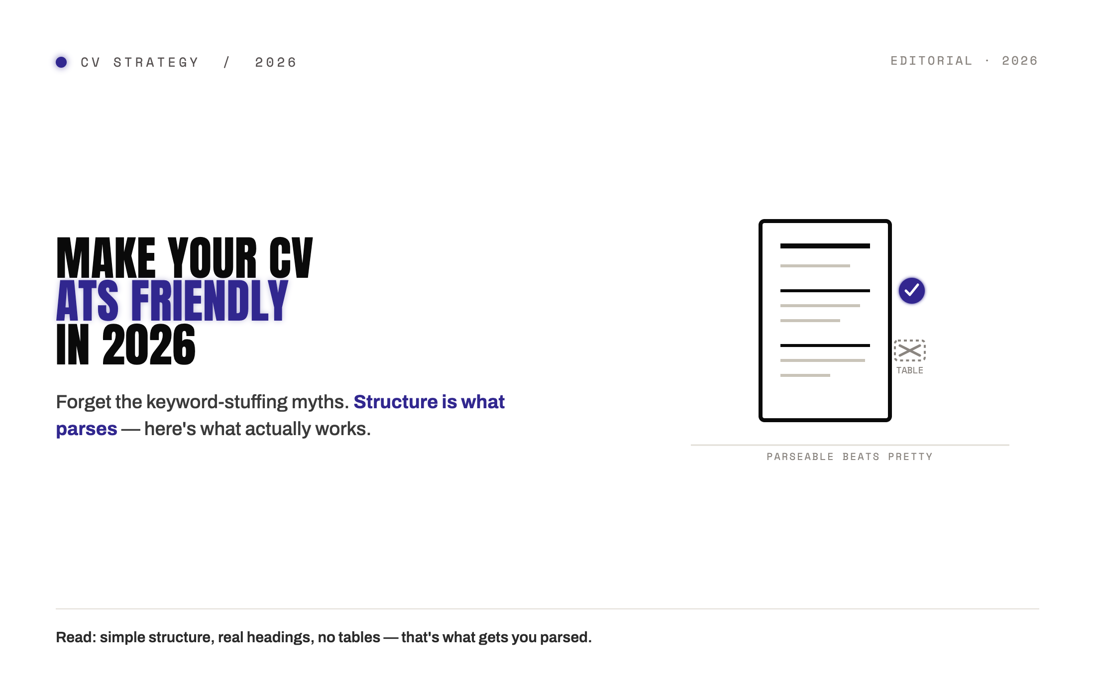 How to Make Your CV ATS Friendly in 2026: What Actually Works